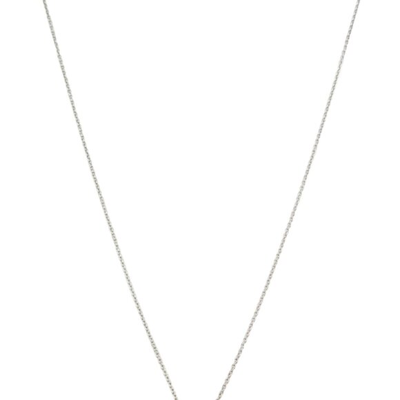 14K White Gold Diamond "C" Initial Circle Pendant Necklace #18094 - Picture 2 of 8